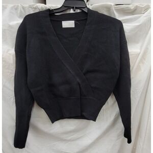 NWOT Modern Citizen L Marlowe V-Neck Sweater Cropped Faux Wrap 122981